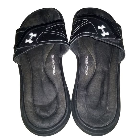 Under Armour Slides 4D Foam Black - Picture 1 of 4